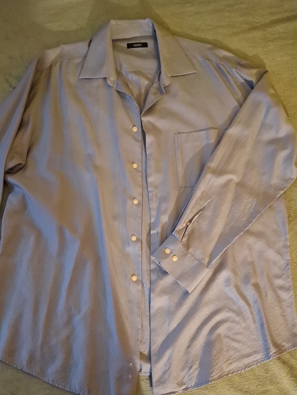 Alfani Men's Sky Blue Button-Up Dress Shirt